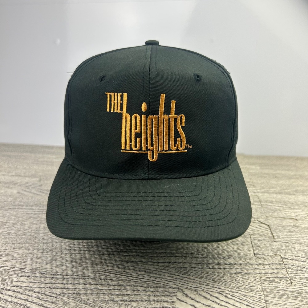 Vintage 90s The Heights Hat Cap Snap Back Adjustable Black 1992 Drama TV Promo